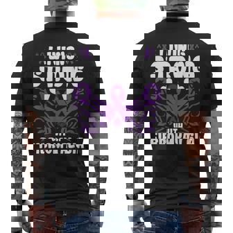 強く生きる 線維筋痛症への認識 線維筋痛症 メンズTシャツ バックプリント - Kawaiitshirt