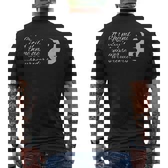 心が静まっていれば、宇宙全体が老子に降伏する メンズTシャツ バックプリント - Kawaiitshirt