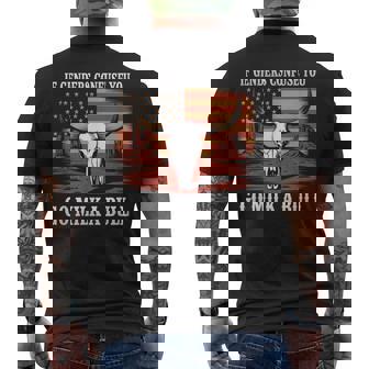 性別が混乱したら牛の乳を搾りに行け、アメリカ人 メンズTシャツ バックプリント - Kawaiitshirt