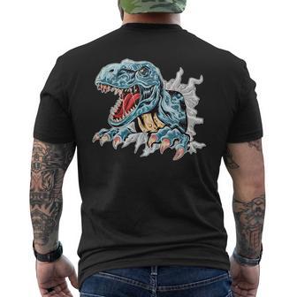 恐竜 おもしろ デフォルメ イラスト メンズTシャツ バックプリント - Kawaiitshirt