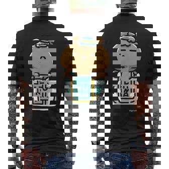 愛しすぎて大好きすぎる。ペアデザインくまジャム ダークカラー メンズTシャツ バックプリント - Kawaiitshirt