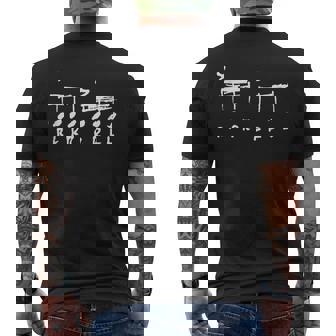 成功のためのパラディドル Rlrrlrll メンズTシャツ バックプリント - Kawaiitshirt