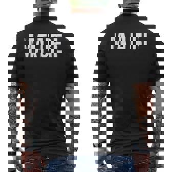 成熟 メンズTシャツ バックプリント - Kawaiitshirt