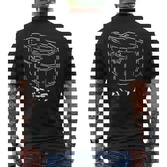 戦闘飯盒2型はぶこつ メンズTシャツ バックプリント - Kawaiitshirt