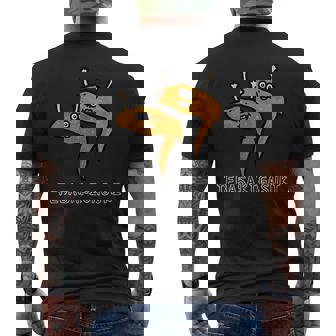 手羽先が好き メンズTシャツ バックプリント - Kawaiitshirt