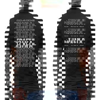 指数関数 メンズTシャツ バックプリント - Kawaiitshirt