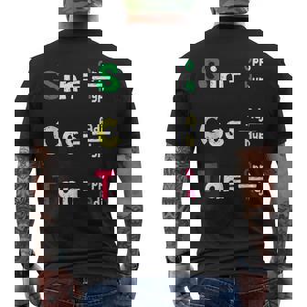 数学教師 三角法oh Cah Toa ジオメトリパロディ メンズTシャツ バックプリント - Kawaiitshirt