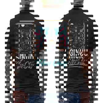 新宿 日本旅行 日本語 I Love Japan メンズTシャツ バックプリント - Kawaiitshirt