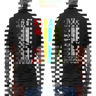 新極真 空手 緑健二 トレーニング いちげき きゅう メンズTシャツ バックプリント - Kawaiitshirt