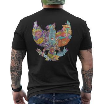 旅行 アジア インドネシア ガルーダ ジャカルタ バリ バケーション お土産 メンズTシャツ バックプリント - Kawaiitshirt