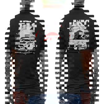 日の丸ラリーカー。日本国内市場の車。 Jdm メンズTシャツ バックプリント - Kawaiitshirt