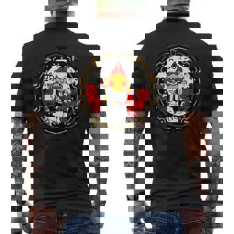 日本 マンホールアート 沖縄市栄房 エイサー 沖縄市エイサーエイ坊 ウチナ 長袖tシャツ メンズTシャツ バックプリント - Kawaiitshirt