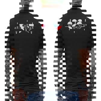 日本とチェコ チェコ共和国の国旗 メンズTシャツ バックプリント - Kawaiitshirt