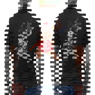 日本の民俗 金太郎 メンズTシャツ バックプリント - Kawaiitshirt