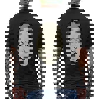 日本の能面 若女や若い女 メンズTシャツ バックプリント - Kawaiitshirt