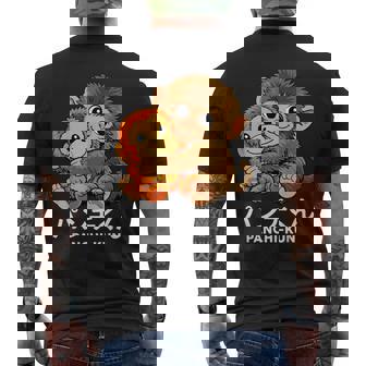 日本悲痛 放棄猿物語 パンチくんパンチ メンズTシャツ バックプリント - Kawaiitshirt