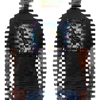 星柄 動物 天体 メンズTシャツ バックプリント - Kawaiitshirt