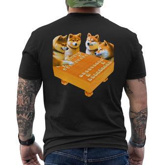 柴犬 将棋 イヌ 面白いtシャツ おもしろ 面白い 服 グッズ ネタ ウケ狙い メンズ 棋士 おもしろグッズ 長袖tシャツ メンズTシャツ バックプリント - Kawaiitshirt