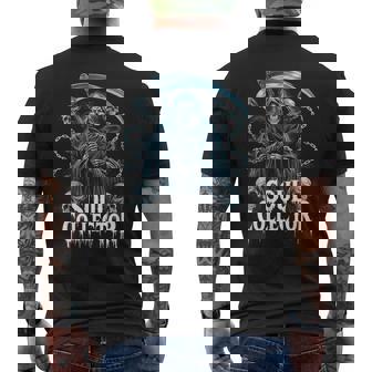 死神ソウルコレクタースカルチェーンアートホラーファン メンズTシャツ バックプリント - Kawaiitshirt