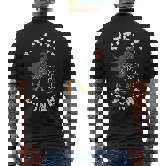 沖縄 日本 レール 鳥 和 漢字 沖縄 やんばる くいな メンズTシャツ バックプリント - Kawaiitshirt