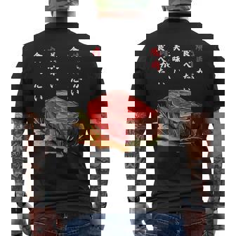 焼肉食べたい、和食、ステーキ、肉料理、ユーモア 旅行 面白い、 ジョーク普段着、おいしい、飲食店、食べ物、 メンズTシャツ バックプリント - Kawaiitshirt