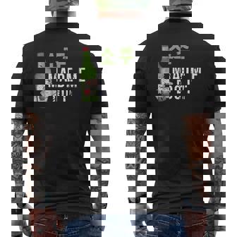 焼酎は私にそれをさせましたハングル韓国で面白い韓国の飲み物 メンズTシャツ バックプリント - Kawaiitshirt