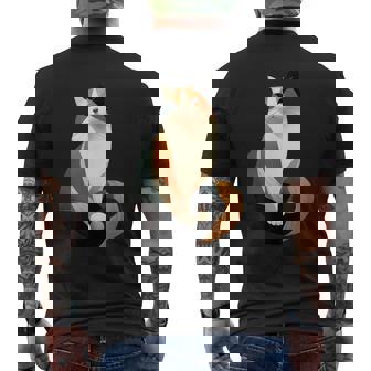 猫 幾何学が描く色彩とラインが生み出すモダン デザイン 6 メンズTシャツ バックプリント - Kawaiitshirt