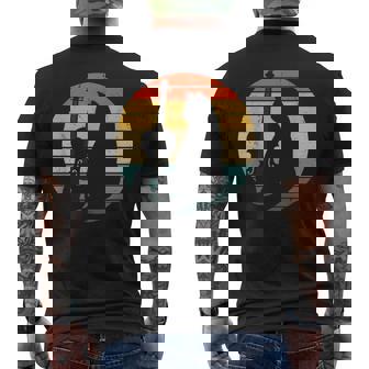 猫とバイオリン 楽器 面白い子猫愛好家 メンズTシャツ バックプリント - Kawaiitshirt