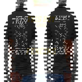 男の子はフェンシングが好き スポーツ 趣味 フェンシング メンズTシャツ バックプリント - Kawaiitshirt