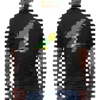 白腹 ケーク T-Rex 鳥ミーム 恐竜オウム 長袖tシャツ メンズTシャツ バックプリント - Kawaiitshirt