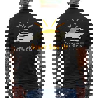 目玉焼き サニーサイドアップ メンズTシャツ バックプリント - Kawaiitshirt