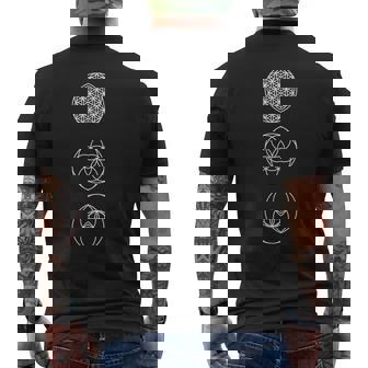 神聖幾何学記号 メンズTシャツ バックプリント - Kawaiitshirt