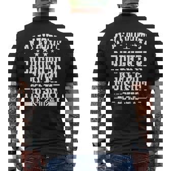 私の好きな娘が私にこのシャツをくれました。エスト2024娘 メンズTシャツ バックプリント - Kawaiitshirt