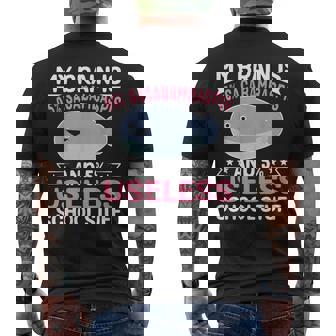 私の脳は95％サカバンバスピスの面白い魚のミーム メンズTシャツ バックプリント - Kawaiitshirt