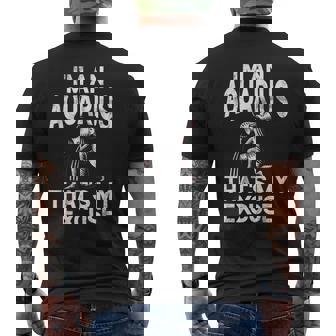 私はアクエリアスですそれが私の言い訳ですアクエリアス メンズTシャツ バックプリント - Kawaiitshirt