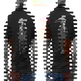 競馬 ブリーズ かわいい サラブレッド スポーツ 楽しい 勝負 場所 メンズTシャツ バックプリント - Kawaiitshirt