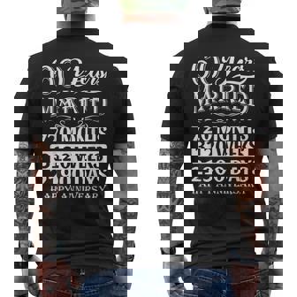 結婚60年-結婚60周年おめでとう メンズTシャツ バックプリント - Kawaiitshirt