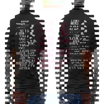 結婚6年 おもしろい 結婚6周年 メンズTシャツ バックプリント - Kawaiitshirt