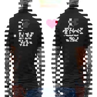 綱引き大好き メンズTシャツ バックプリント - Kawaiitshirt