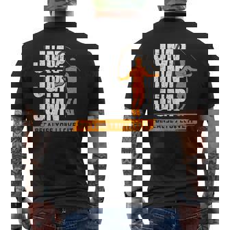 縄跳び Because You Love It 縄跳び メンズTシャツ バックプリント - Kawaiitshirt