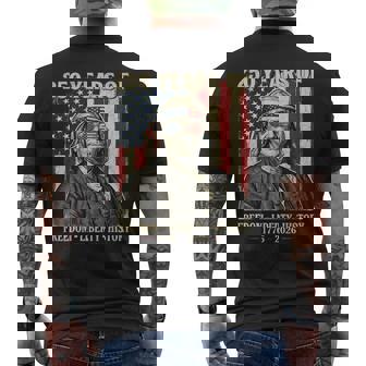 自由の250年 自由の歴史 創設父 レトロ 長袖tシャツ メンズTシャツ バックプリント - Kawaiitshirt