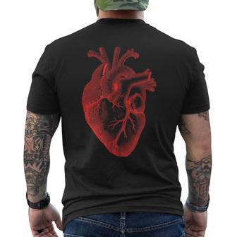 解剖学的心臓解剖科学生物学臓器研究 メンズTシャツ バックプリント - Kawaiitshirt