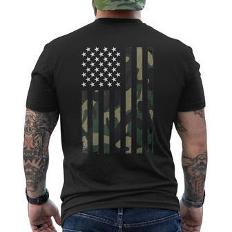 迷彩 アメリカ国旗 Usa 迷彩 メンズ ボーイズ レディース ガールズ キッズ メンズTシャツ バックプリント - Kawaiitshirt