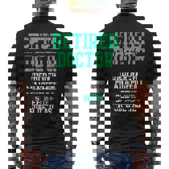 退職した医師医療md妻医師退職 メンズTシャツ バックプリント - Kawaiitshirt