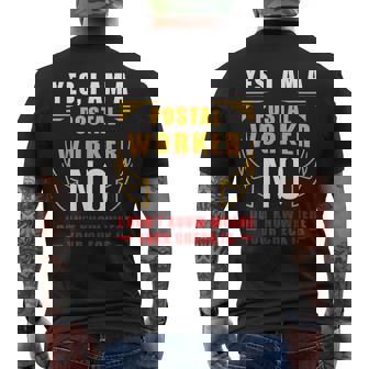 退職郵便局 郵便局 退職 ポストマン メンズTシャツ バックプリント - Kawaiitshirt