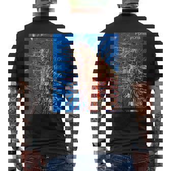 送電鉄塔 -Pylonphilia- メンズTシャツ バックプリント - Kawaiitshirt