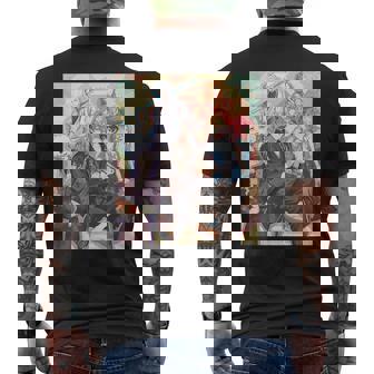 逆光 -煙くゆる宴- Kv メンズTシャツ バックプリント - Kawaiitshirt