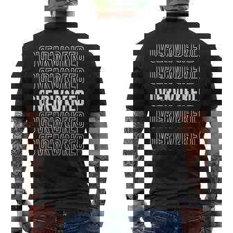 過労 メンズTシャツ バックプリント - Kawaiitshirt