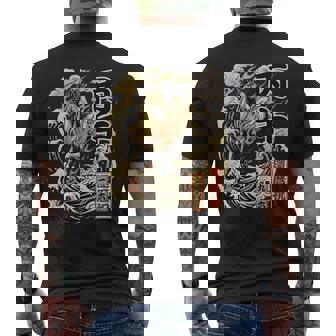 還暦 60歳 丙午 1966年生まれ 火の馬 和柄 波と炎の馬 ヴィンテージ 祝い デザイン 長袖tシャツ メンズTシャツ バックプリント - Kawaiitshirt