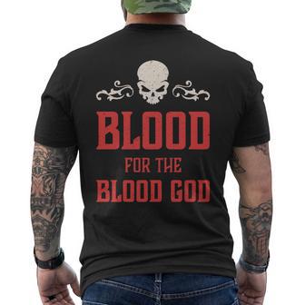 邪悪な頭蓋骨の血 血神 地獄の魔王 長袖tシャツ メンズTシャツ バックプリント - Kawaiitshirt
